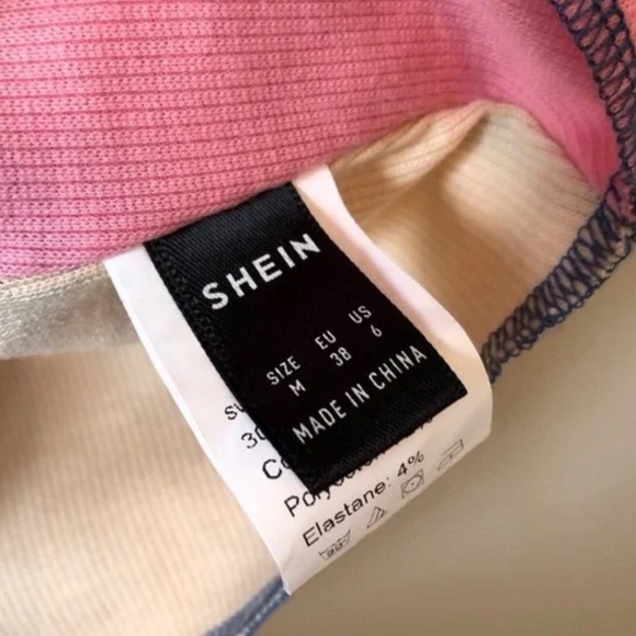 Shein Lace Tie Up Patchwork Cleavage Cropped Sleeveless Crop Tank Top Cream - Picture 9 of 11